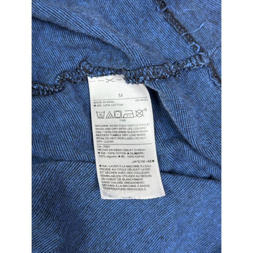 Old Navy Soft-Washed Womens M Navy Blue Heathered Cotton Short Sleeve T-Shirt - Picture 4 of 6